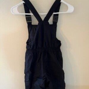 Lands End Kids Sz 8 Snow Bibs Overalls Ski Snow Board Youth M Zip Nylon